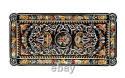 122x244cm Rectangle Shape Dining Table Top Art Vintage Inlaid Office