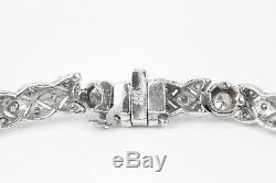 14k 2.15tcw Vintage Diamond Tennis Bracelet 14k, Art Deco Diamond Bracelet