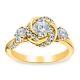 1.93ct Diamond Round Vintage Art Deco Wedding Engagement Ring 14k Gold Yellow Fn