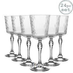 24x 20s American Cocktail Glasses Vintage Art Deco Cocktail Glass 250ml