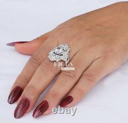 2.60 Cts Round Vintage Art Deco 925 Sterling Silver Engagement Old Wedding