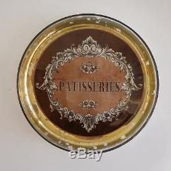2 Decorative Miniature Pastries Plates Art Nouveau Vintage 1900 France