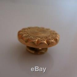 2 Gold Cuff Buttons Jewelry Vintage Jewelry Art Nouveau Deco France N4041