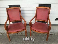 2 Lounge Chairs To Restore Style 1830 A Remake In Vintage