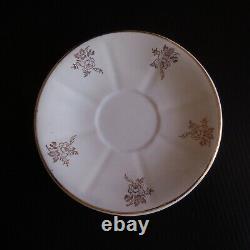 3 Saucers Opaque Earthenware Vintage Art Nouveau Digoin Sarreguemines France N6943