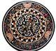76.2cm Marble Coffee Table Top Round Patio Table With Art Vintage Decor Home