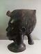 African Sculpted Head. Vintage