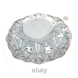 Alvin Art Nouveau Floral Service Bol Silver Sterling 925 Vintage 2580