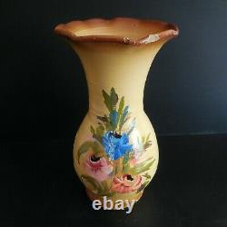 Amphora Ceramic Terracotta Vase Hand Made Vintage Art Nouveau France N4422