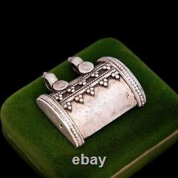 Ancient Vintage Art New Sterling Silver Ottoman Turkish Puffy Pendant 16.2g