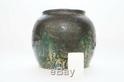 Andre Metthey1871-1920 Vase Gres Ceramic Vintage Art Nouveau, Art Deco Pottery