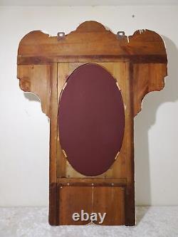 Antique Art Nouveau Wooden Wardrobe with Vintage Mirror from 1900