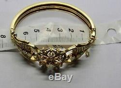 Antique Gold Bracelet Art Nouveau Vintage Rigivo Diamonds Opals Pearls America