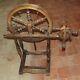 Antique Rouet France Spinning Wheel Big Wheel 16 Incomplete Deco Vintage Wool