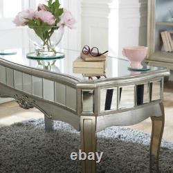 Antique Silver Copié Coffee Table Vintage Art Deco French Luxury Glamour