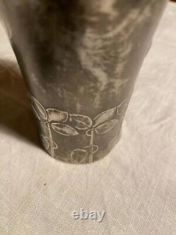 Antique Tin Timbale, 19th Century Tin, Vintage, Signed, Art Nouveau Period, Engraved