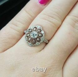 Antique Vintage Art Deco Engagement Ring 925 Silver Ring