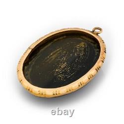 Antique Vintage Art New 14k Gold Filled Gf Chrysoberyl Necklace Pendant 6.9g