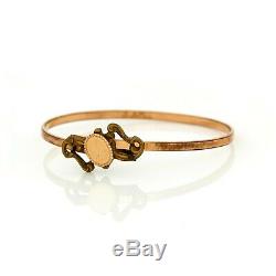 Antique Vintage Art Nouveau 14k Rose Gold Filled Bracelet Gf Jugendstil