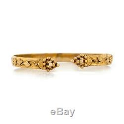 Antique Vintage New 14ct Rose Gold Arts & Crafts Floral Wedding Bracelet