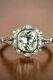 Art Deco Vintage White Diamond Antique Engagement Ring 925 Sterling Silver