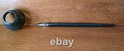 Art New Deco Plume Dip Pen & Ink Well, MID Century Glass, Vintage Atomic