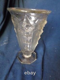 Art Nouveau Art Deco Glass Mold Press Vintage Decor Flower Vase Daum Muller