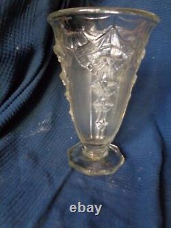 Art Nouveau Art Deco Glass Mold Press Vintage Decor Flower Vase Daum Muller