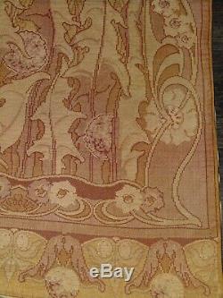 Art Nouveau Curtain Wall Hanging Old Cloth Wall Deco Tapestry Vintage 120x240cms