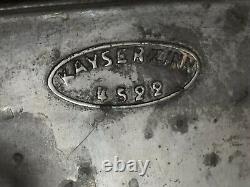 Art Nouveau Kayserzinn Vintage Pewter Oof Cups And Tray #4522
