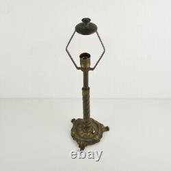 Art Nouveau Table Lamp Brass Vintage Old Socket