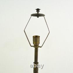 Art Nouveau Table Lamp Brass Vintage Old Socket