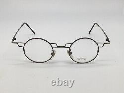Arte True Vintage Glasses 5025 Round Circle Bariole Grey Watermark 1980er Medium