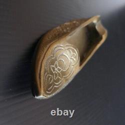 Ashtray Babouche Sabot Bronze Brass Handmade Art Nouveau Decoration N5320