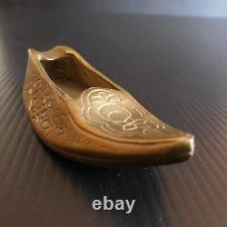 Ashtray Babouche Sabot Bronze Brass Handmade Art Nouveau Decoration N5320