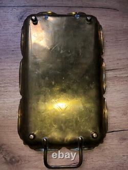 Beautiful Vintage ART NOUVEAU Brass Tray