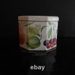Box Fruit Flowers Container Made In England Vintage Art Deco Pn France N2960