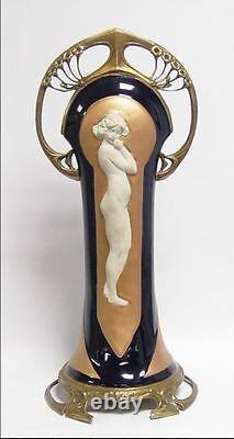 Bronze Porcelain Sculpture Art Nouveau Vintage Limitiertgeschenk