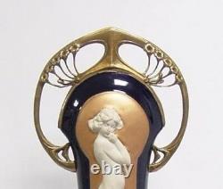 Bronze Porcelain Sculpture Art Nouveau Vintage Limitiertgeschenk
