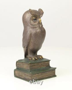 Bronze Sculpture A Weisen Vintage Owl Gift Aufstellfigur Figure