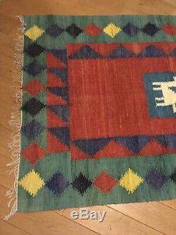 Carpets Handmade Geometric Patterns. East. Vintage