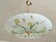 Ceiling Lamp Vintage Dome Acid Etched Glass Dome Chandelier Decor Art Nouveau