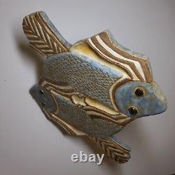 Ceramic Earthenware Tray Servant Fish Vintage Art Nouveau France N7681