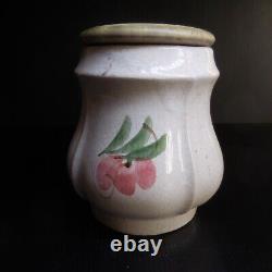 Ceramic Pottery Vintage Art Nouveau Handmade Sugar Faience Kitchen N7399