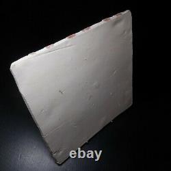 Ceramic Square Earthenware Pottery Vintage Art Hand Made Horse Rider N8879