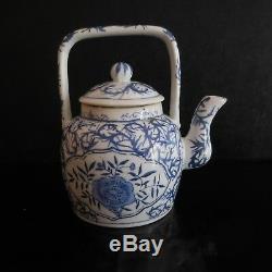 Ceramic Teapot Chinese Porcelain Art Nouveau Deco Vintage France Pn N3102