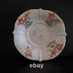 Ceramic plate Art Nouveau vintage handmade in France