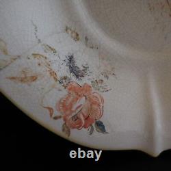 Ceramic plate Art Nouveau vintage handmade in France