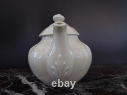 Ceramic porcelain teapot B&C Limoges vintage art nouveau signature PN France