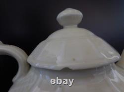 Ceramic porcelain teapot B&C Limoges vintage art nouveau signature PN France